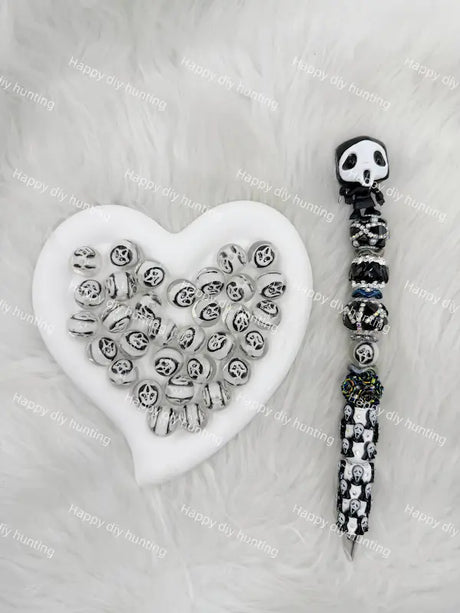 DIY Matching Combination of Themed Acrylic Beads & Handmade Beadable Pens