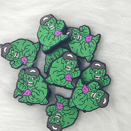 Hulk super hero Silicone Focal Beads