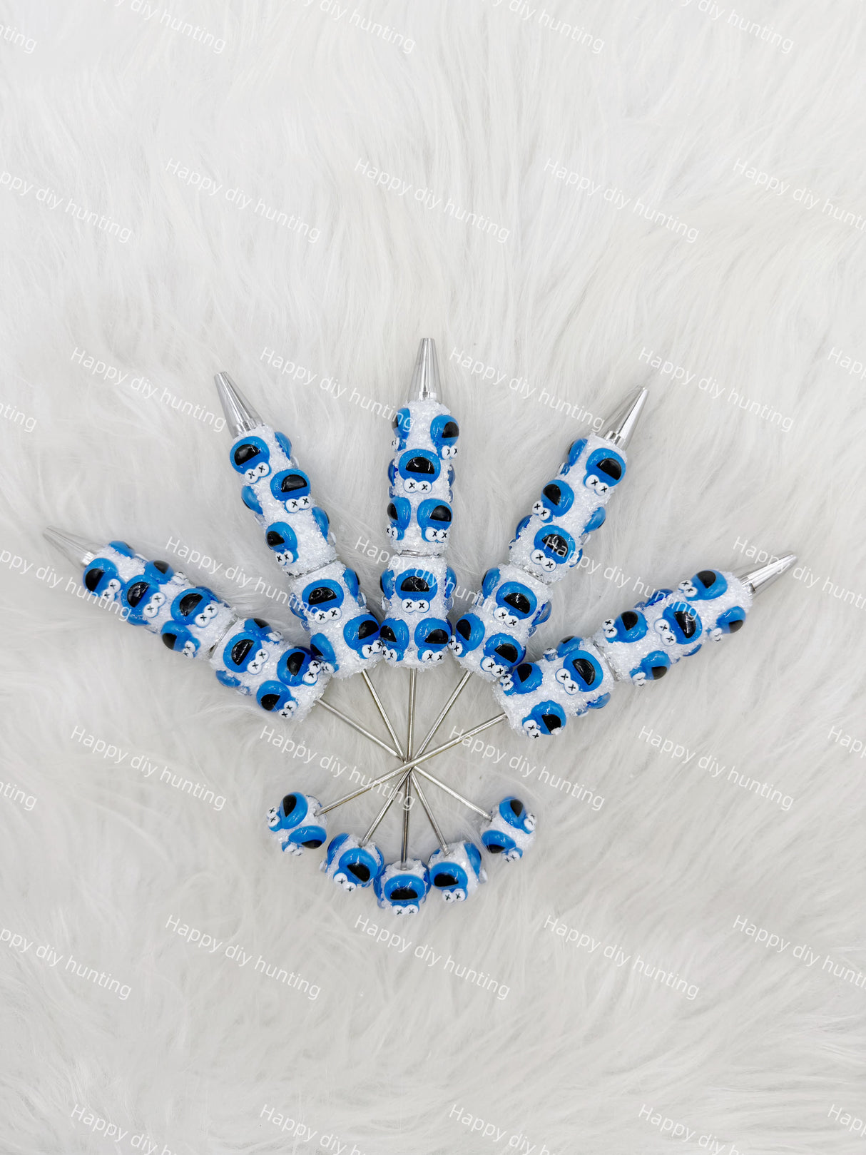 Cookie Monster Character Beadable Pen