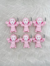 Light Pink Ghostface with Knife3D Printed Pen Topper (No Hole)