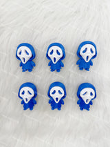 Blue Ghostface 3D Printed Pen Topper (No Hole)