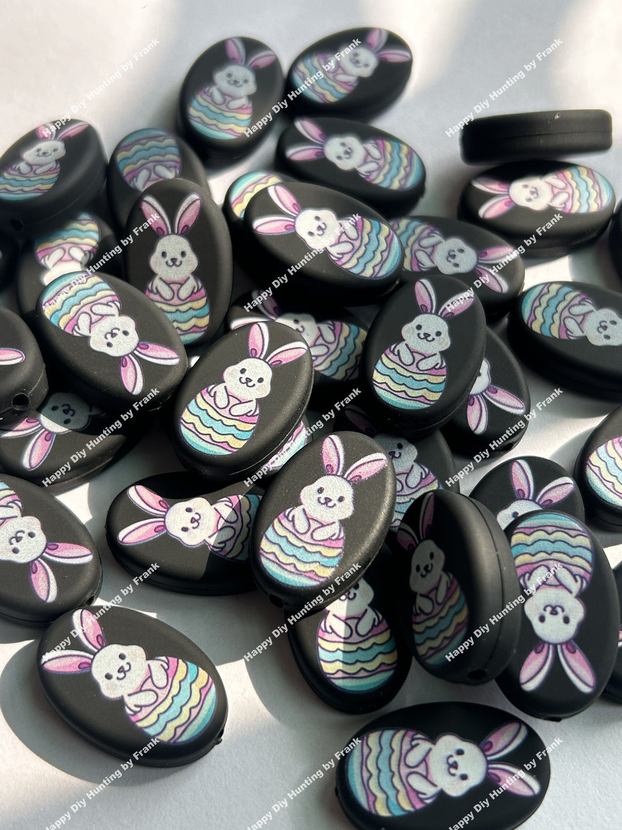 Easter Bunny silicone focal beads for Easter Day