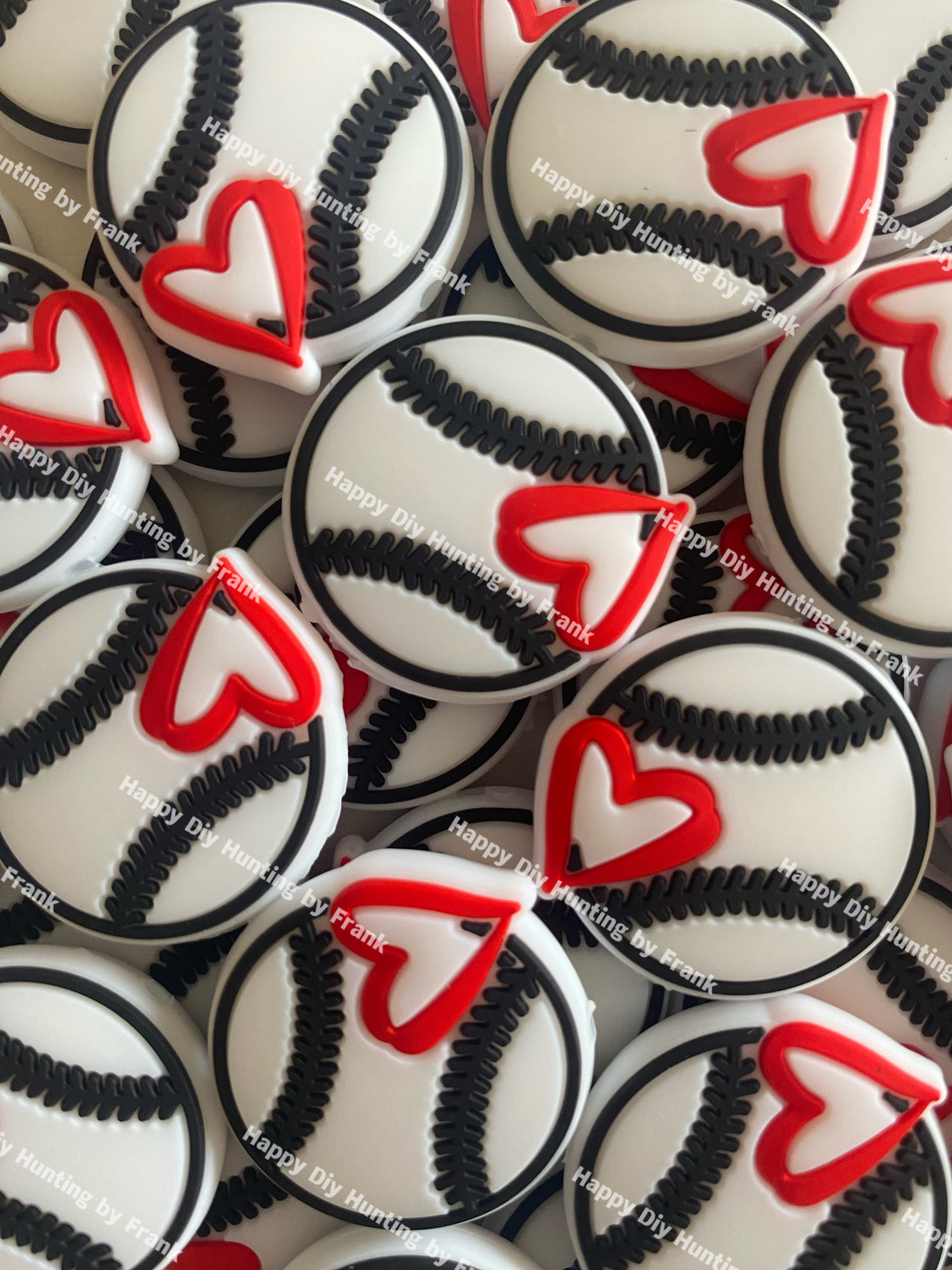 Volleyball focal beads