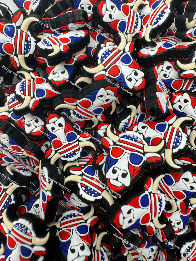 American Bull Silicone Focal Bead