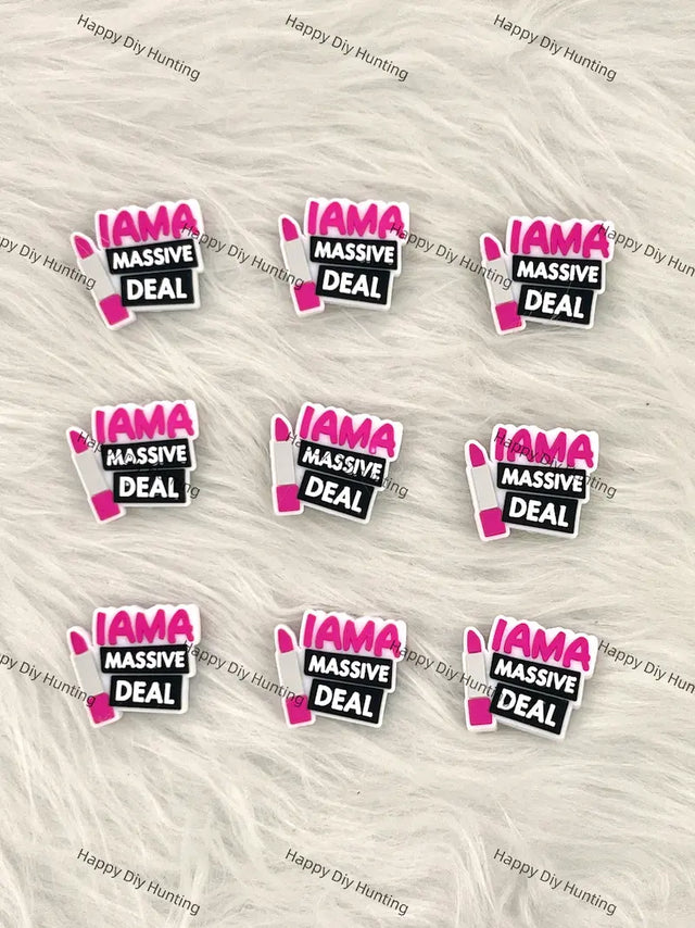 I Am A Massive Deal Silicone Focal Beads for Funny Quote Beadable Pen