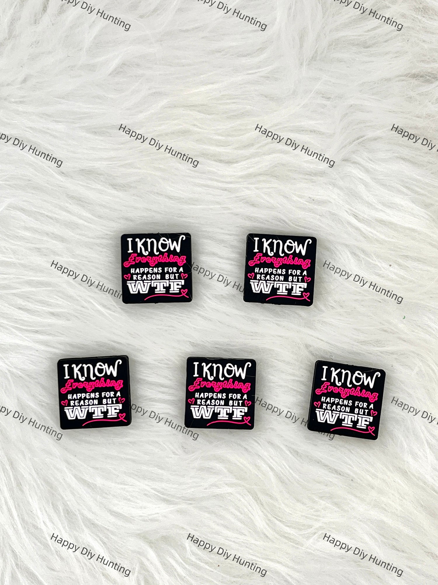 I Know Everything Happens For A Reason But WTF Silicone Focal Bead