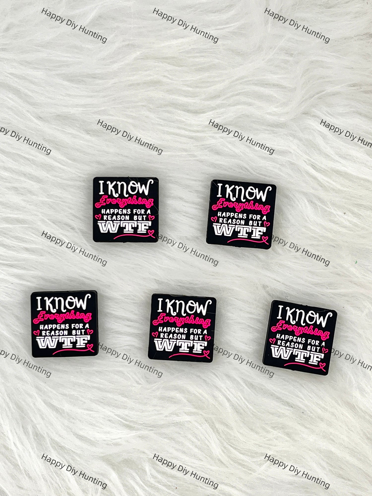 I Know Everything Happens For A Reason But WTF Silicone Focal Bead