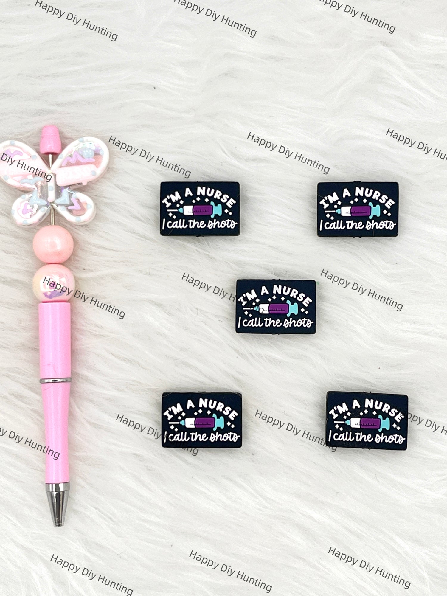 I'm A Nurse I Call The Shots Silicone Focal Beads Wholesale, silicone focal beads for pens