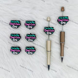 I'm In My Don't Care Era Silicone Focal Beads Wholesale, silicone focal beads for pens