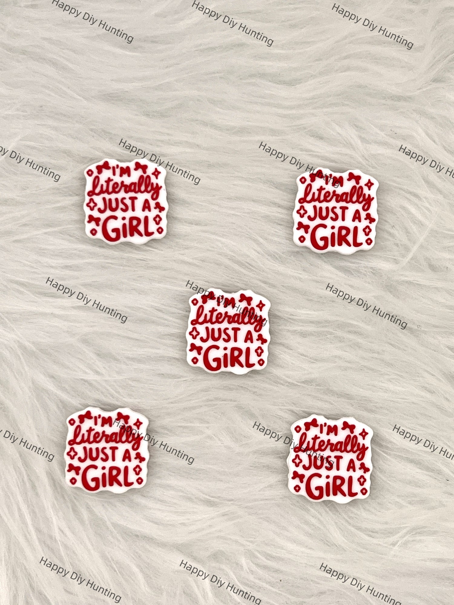 I'm Literally Just A Girl Silicone Focal Bead