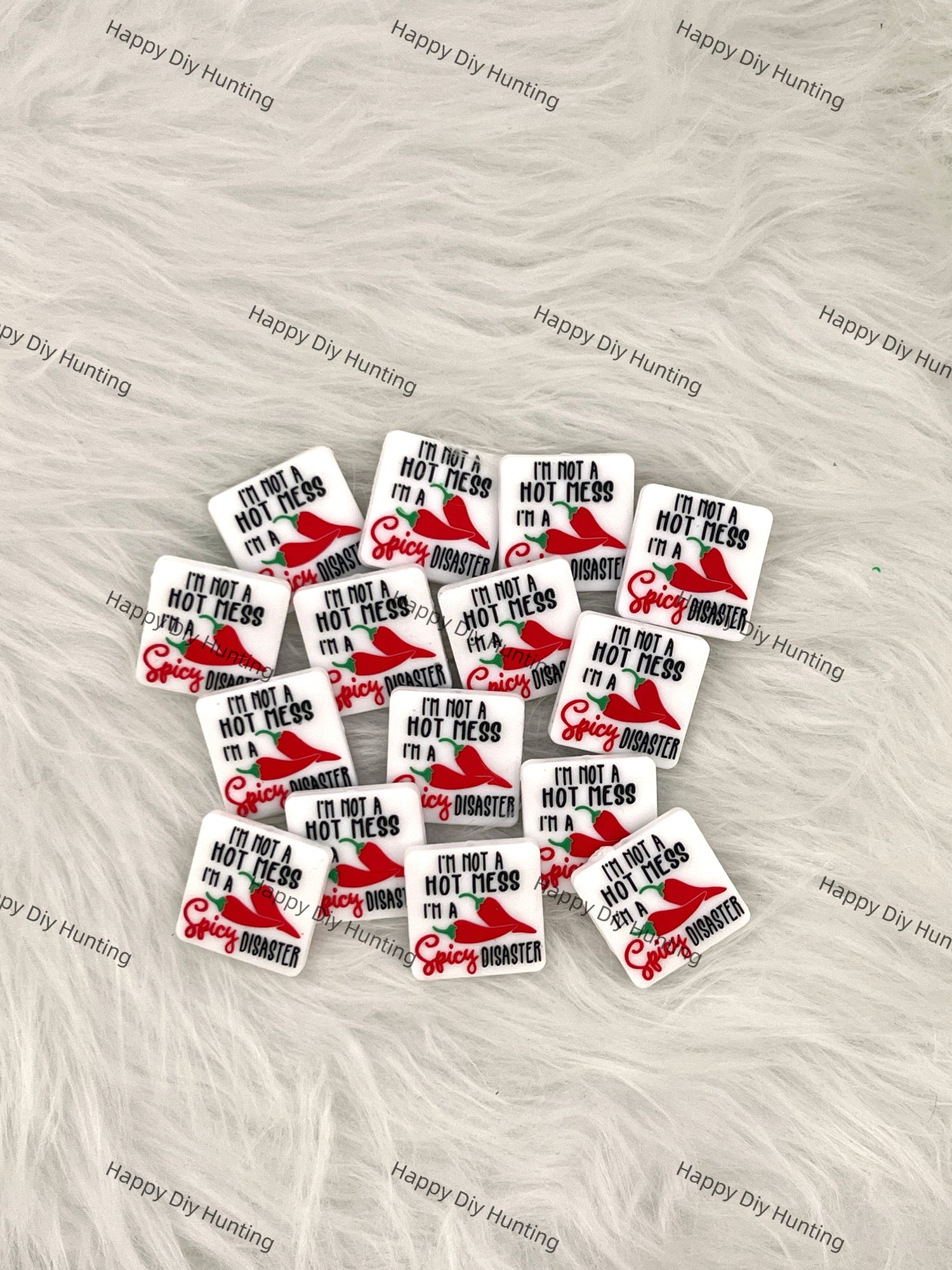 I'm Not A Hot Mess I'm A Disaster Silicone Focal Bead