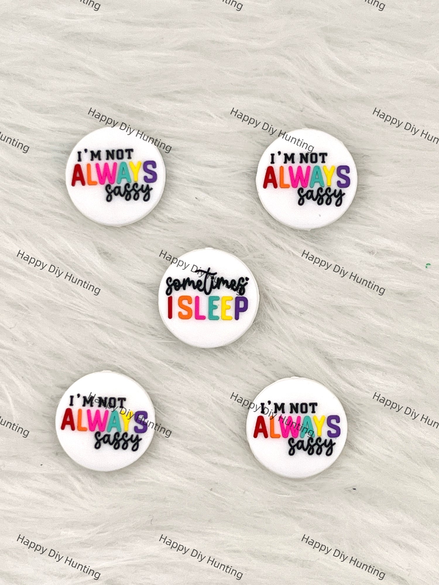 I’m Not Always Sassy. Sometimes I Sleep Silicone Focal Beads Wholesale, silicone focal beads for pens