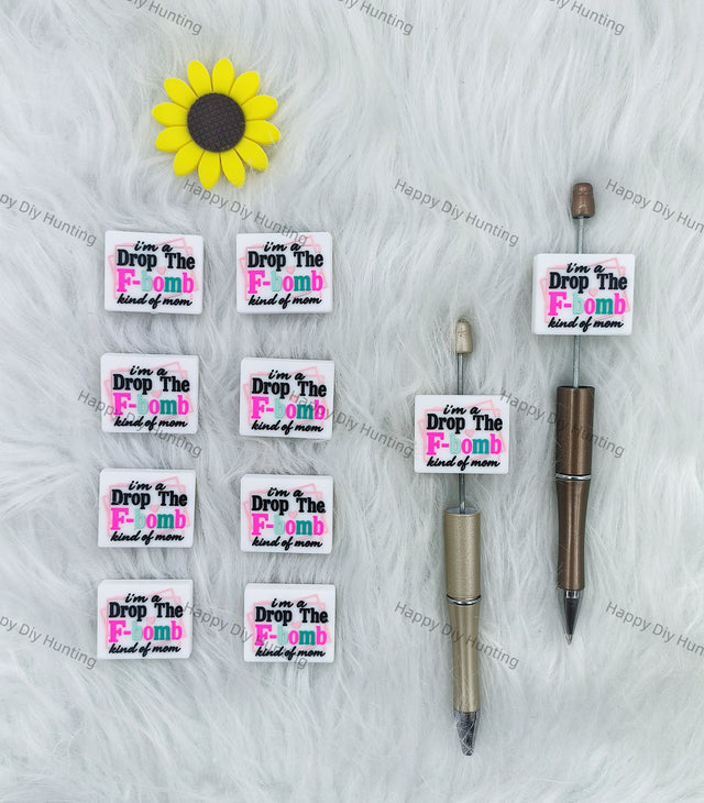 I'm a Drop The F-bomb kind of mom,  Silicone Focal Beads Wholesale,silicone focal beads for pens