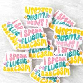 I speak fluent sarcasm Silicone Focal Beads