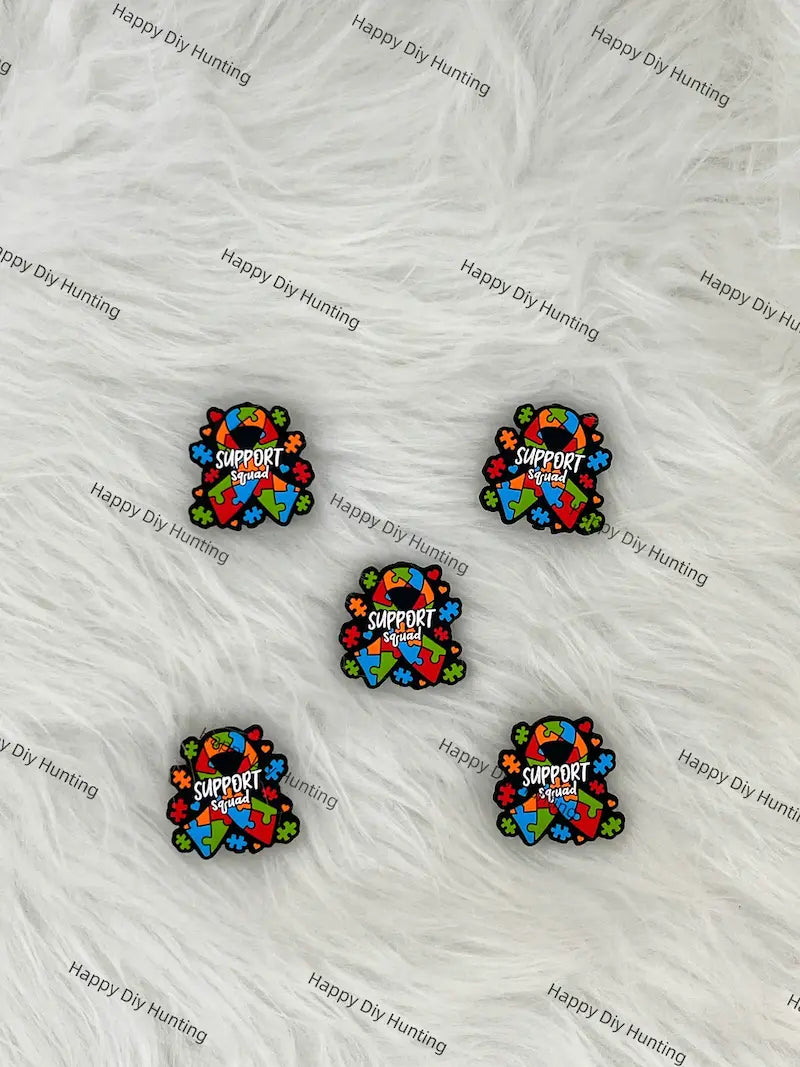 Inclusive Community Support Silicone Focal Beads for Kindness Awareness Beadable Pen