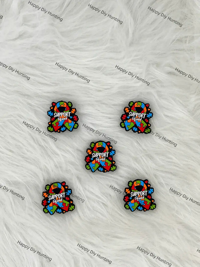 Inclusive Community Support Silicone Focal Beads for Kindness Awareness Beadable Pen