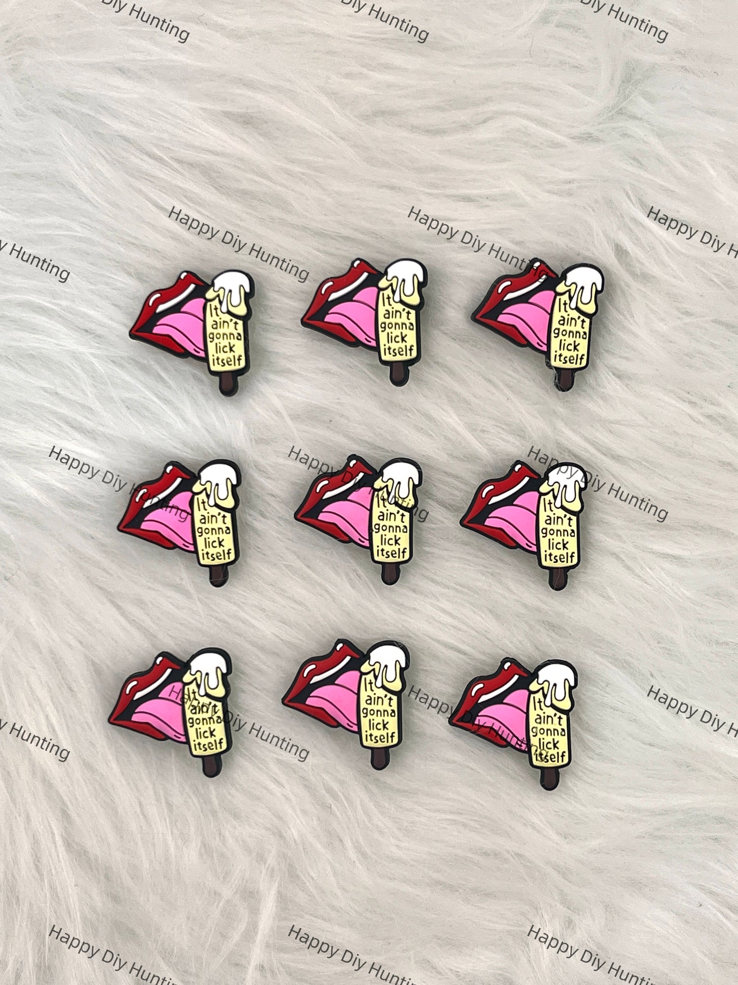 It Ain't Gonna Lick Itself Silicone Focal Beads