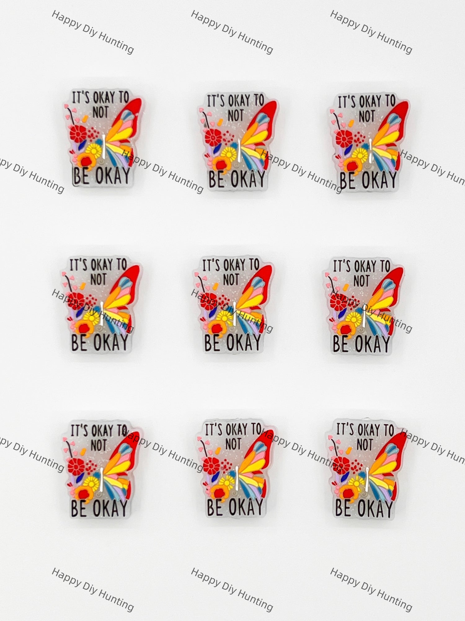 It's Okay To Not Be Okay Silicone Focal Beads Wholesale, silicone focal beads for pens