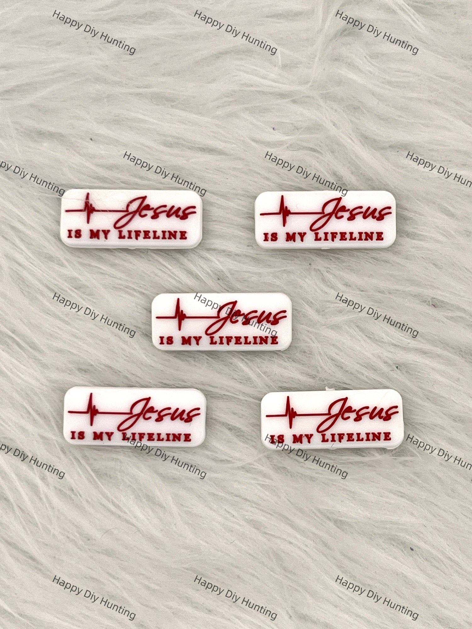 Jesus Is My Lifelife Silicone Focal Beads Wholesale