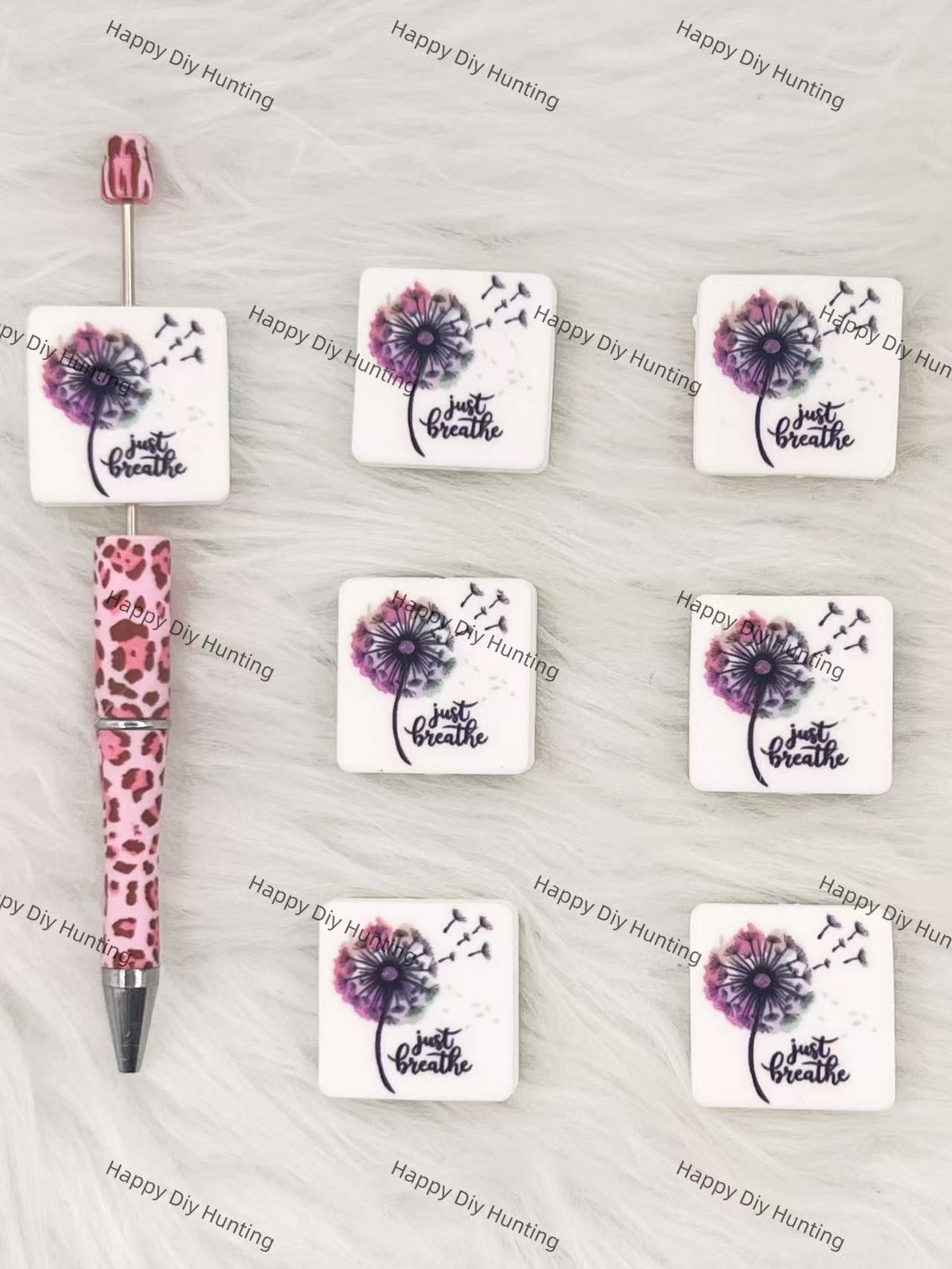 Just Breathe Silicone Focal Beads Wholesale, silicone focal beads for pens