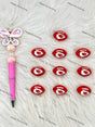 KC Football Team Silicone Focal Beads