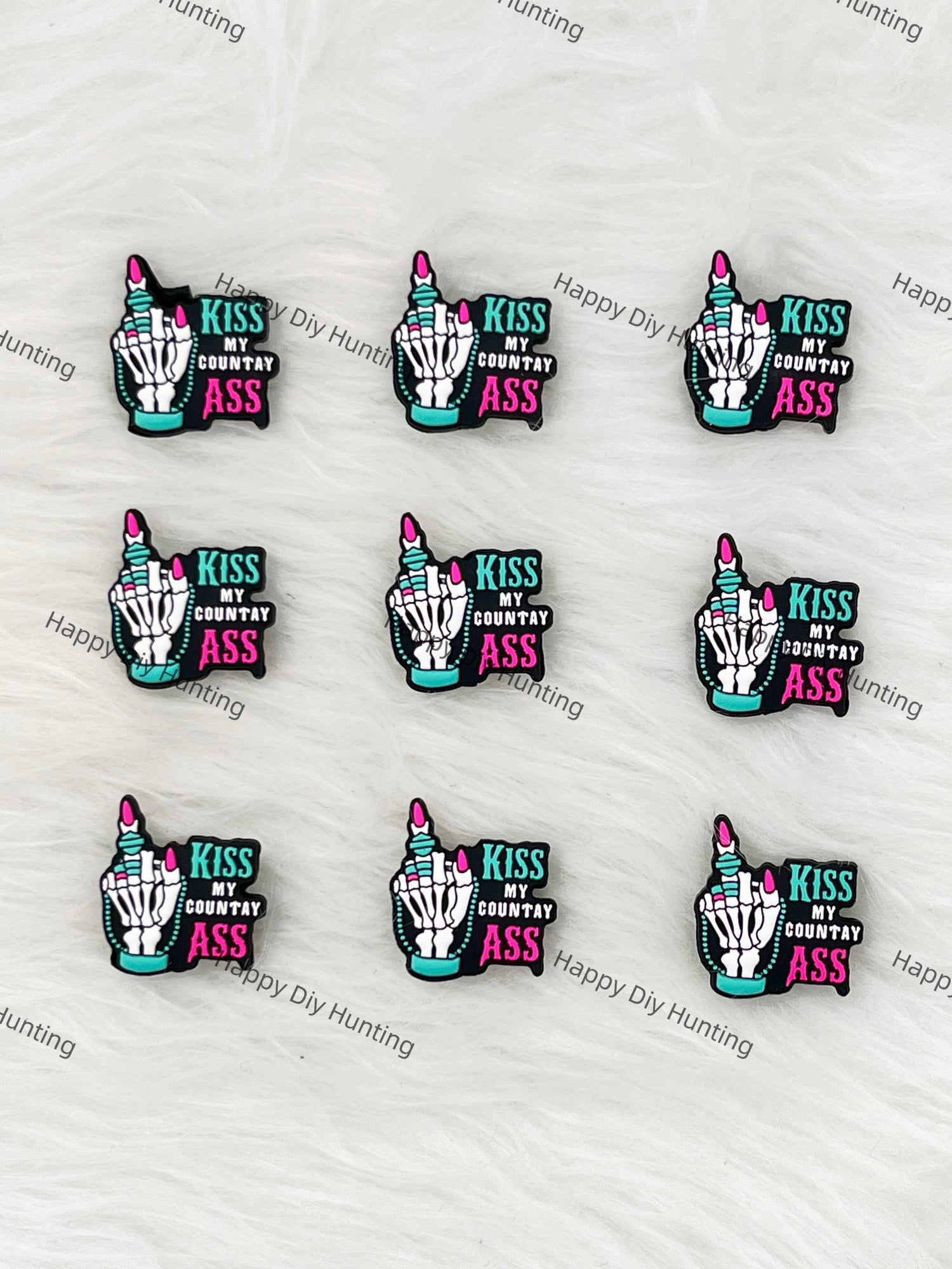 Kiss My Countay Ass Silicone Focal Beads Wholesale, silicone focal beads for pens