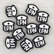LPN Nurse Hat Silicone Focals for Licensed Practical Nurse Beadable Pen