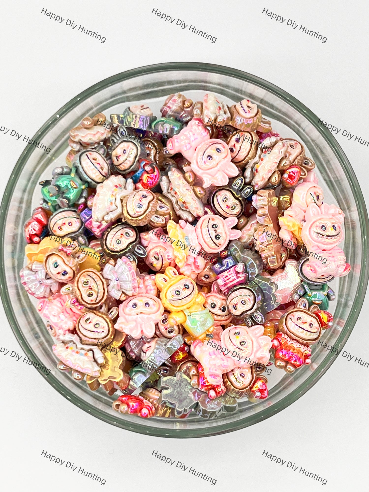 Labubu In A Dress Acrylic Beads DIY Charms