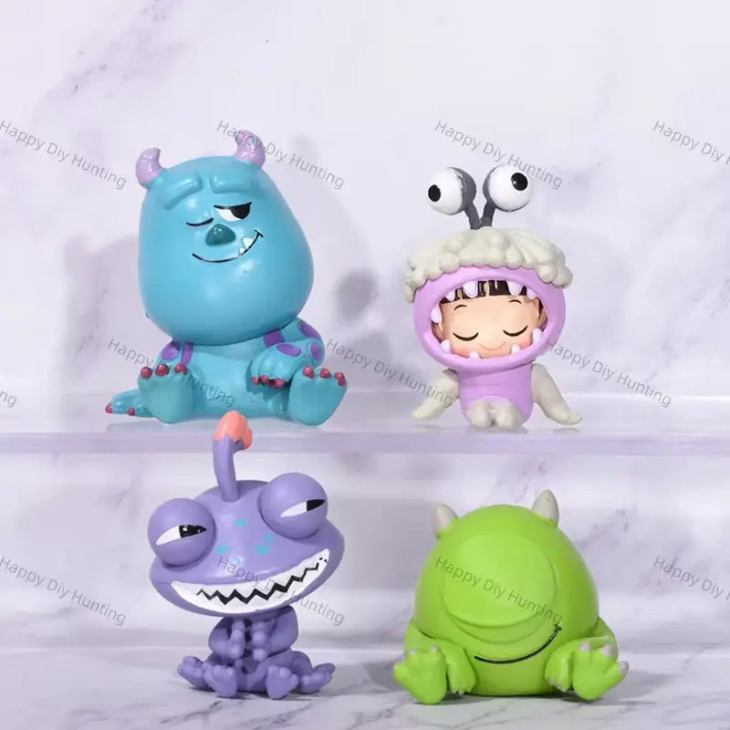 Lazy Fluffy Monster Figurine Pen Topper for Stationery & Beadable Pen Decor