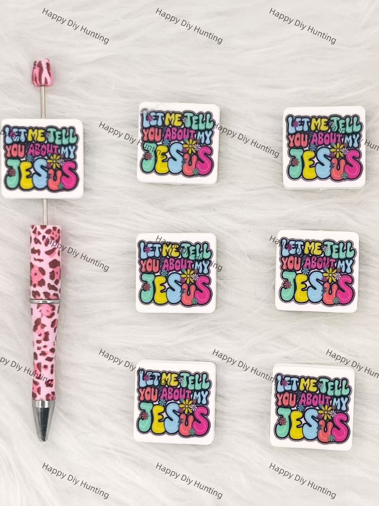 Let Me Tell You About My JesusSilicone Focal Beads Wholesale, silicone focal beads for pens