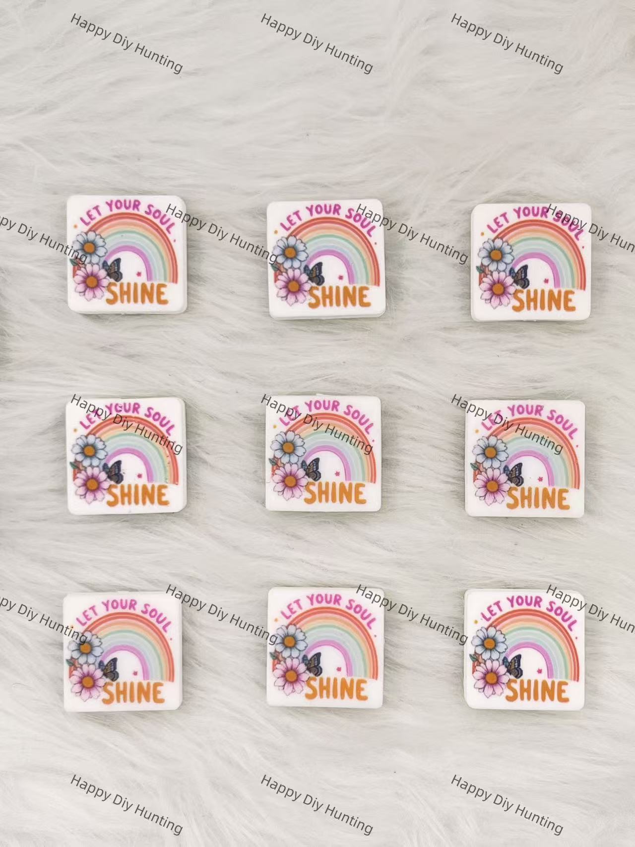 Let Your Soul Shine Smile More Worry Less Silicone Focal Beads Wholesale, silicone focal beads for pens