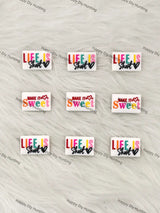 Life Is Short Make It Sweet Silicone Focal Beads Wholesale for Pen DIY