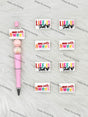 Handmade Beadable Pen with Positive Life Quote Silicone Beads