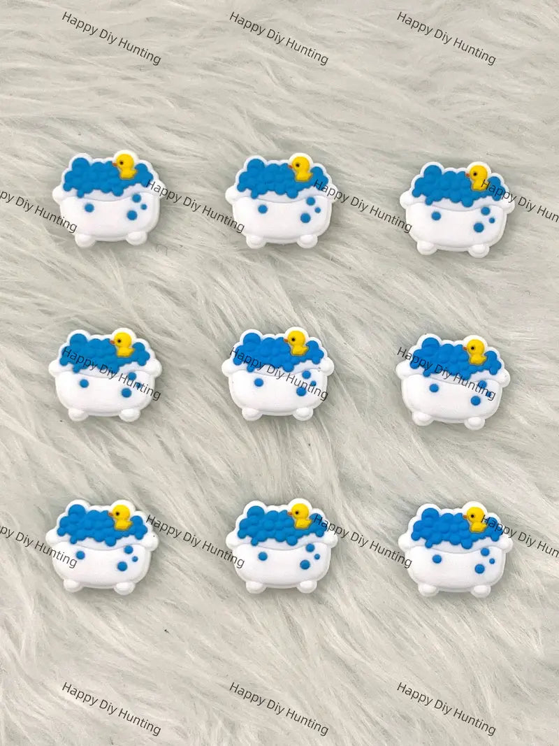 Little Duck In The Bathtub Silicone Focal Beads Wholesale for Pen DIY
