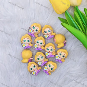 Long Blonde Hair Princess Doll 3D Pen Topper (No Hole) for DIY Beadable Pens Wholesale