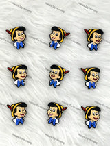 Long Nose Cartoon Character Silicone Focal Beads for DIY Pen Making