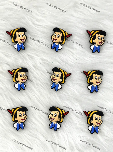 Long Nose Cartoon Character Silicone Focal Beads for DIY Pen Making