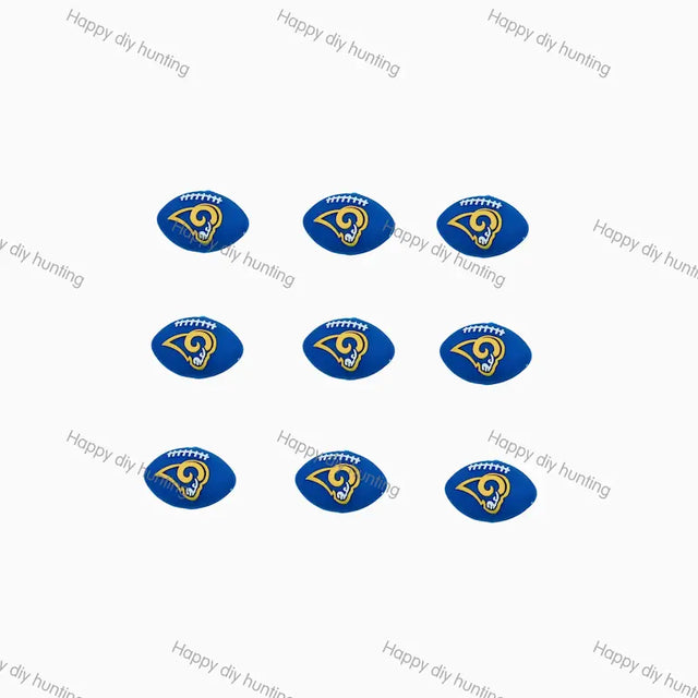 Los Angeles Rams  Silicone Focal Beads, Wholesale Silicone Focal Beads for Pens