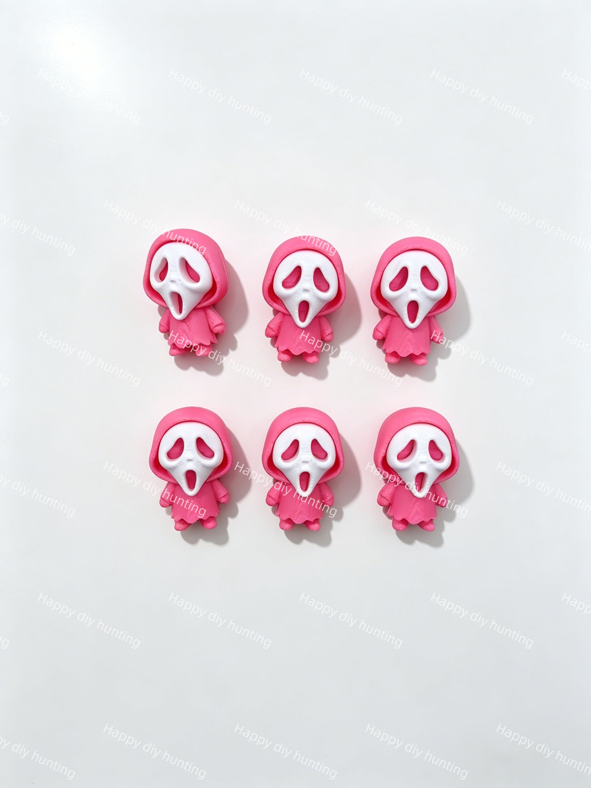 Pink Ghostface 3D Printed Pen Topper (No Hole)