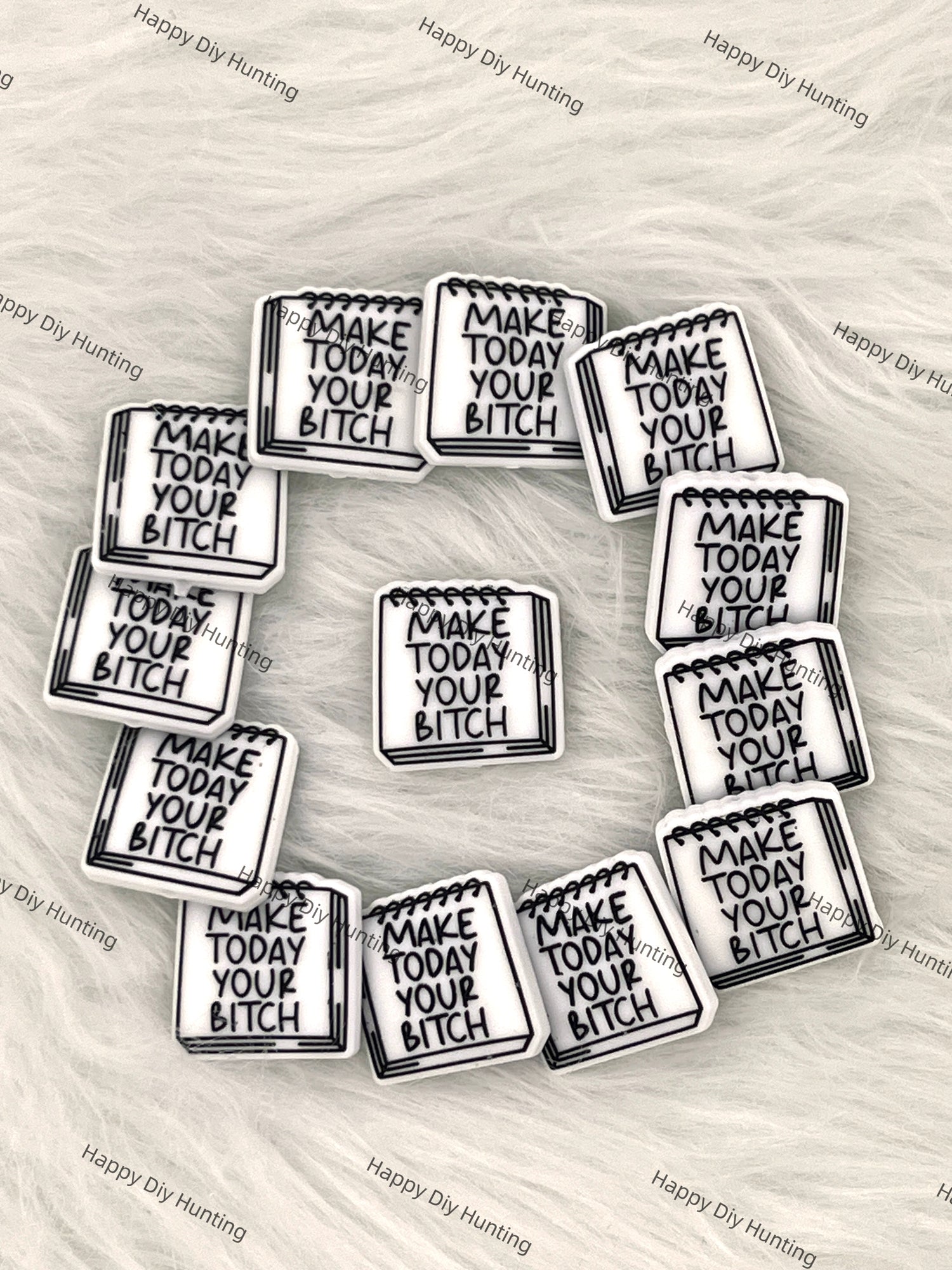 Make Today Your B*tch,Bad Words Silicone Focal Beads