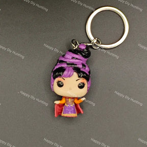 Mary_Sanderson_Funko_Pocket_Pop without pre-drilled holes, spooky occult decorative figurine for custom beadable pens, keychains and Halloween handmade craft accessories.