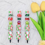 Mexico Flag DIY Beadable Pens Wholesale, Beadable Pens Supplies2