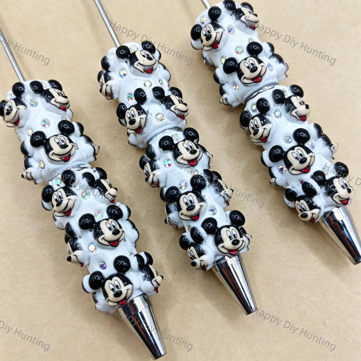 Mickey Mouse Character Beadable Pens Wholesale, Matches All Focal Beads & Pen Toppers