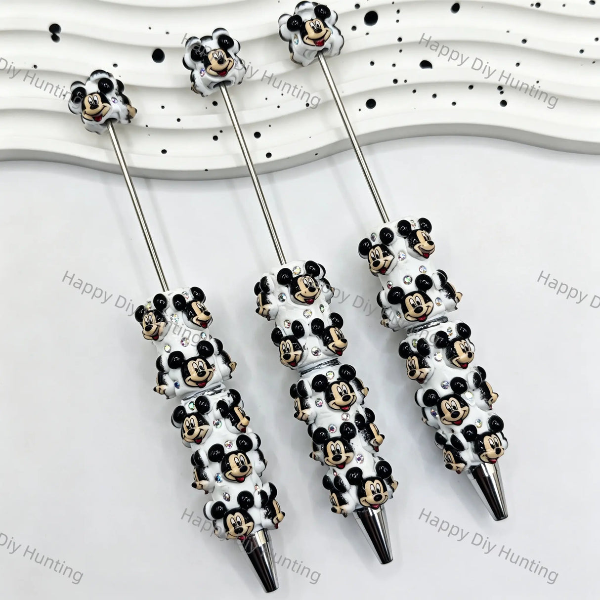 Mickey Mouse Character Beadable Pens Wholesale, Matches All Focal Beads & Pen Toppers1
