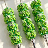 Mike Wazowski Beadable Pens Wholesale,Matches All Focal Beads & Pen Toppers