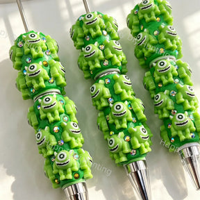 Mike Wazowski Beadable Pens Wholesale,Matches All Focal Beads & Pen Toppers