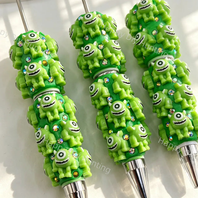 Mike Wazowski Beadable Pens Wholesale,Matches All Focal Beads & Pen Toppers