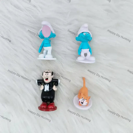 PVC Mini Character Figurine Pen Top for Handmade Craft Decoration