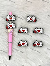 Minnie Gloves Silicone Focal Beads Wholesale, silicone focal beads for pens