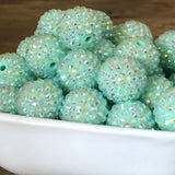 20MM Bling Bling Sparkling Rhinestones Beads, Acrylic Beads, Jelly Beads